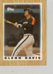 1987 Topps Mini Leaders Baseball Cards 008      Glenn Davis DP